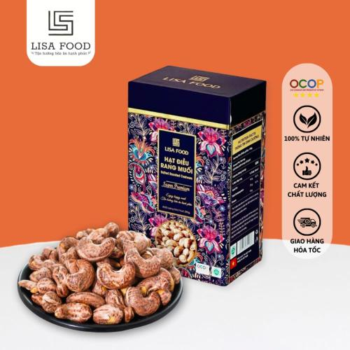 Hạt Điều Rang Muối Hộp 250g Lisa Food - Super Premium