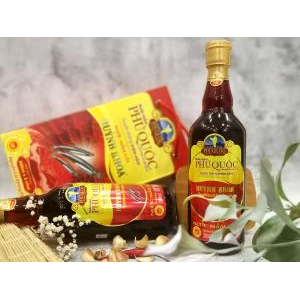Nước Mắm Truyền Thống Cốt Nhĩ Huỳnh Khoa 43 đạm - Chai 500 ml - Hộp 2 chai