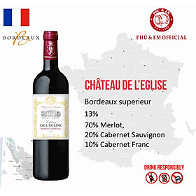 Rượu Vang Đỏ Pháp Chateau de l