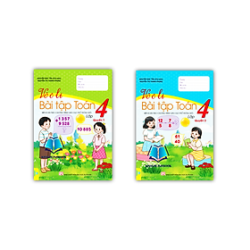 Sách - Combo Vở Ô Li Bài Tập Toán 4 - tập 1 + 2 (Biên Soạn theo CT GDPT mới)