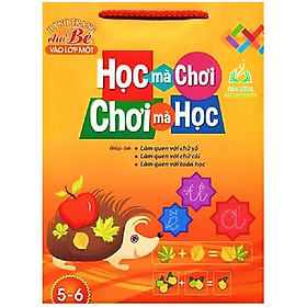 Sách- Combo Học Mà Chơi 5 - 6 Tuổi (Túi 6 Cuốn)