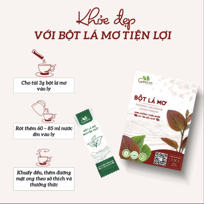 Bột lá mơ nguyên chất Goce - 60g (20 gói x 3g)