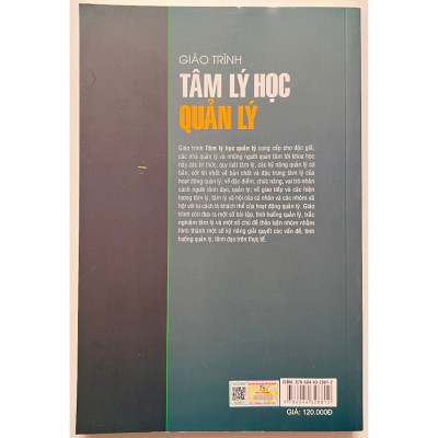 Sách - Giáo Trình Tâm Lý Học Quản Lý