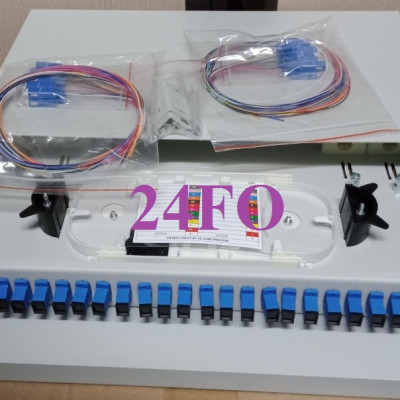 Hộp phối quang 24 sợi, SC Single mode, đầy đủ phụ kiện. Hàng chính hãng