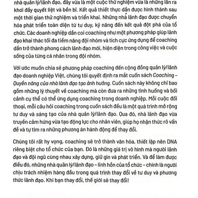 Coaching - Quyền Năng Của Nhà Lãnh Đạo