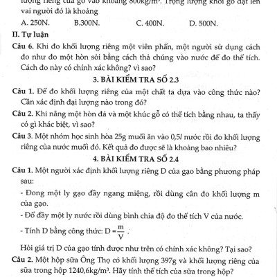 Đề Kiểm Tra, Đánh Giá Vật Lí 8 - Khoa Học Tự Nhiên (Bám Sát SGK Kết Nối Tri Thức Với Cuộc Sống) _HA