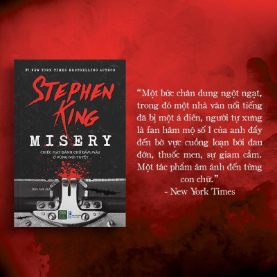 Sách Misery - Chiếc Máy Đánh Chữ Đẫm Máu Ở Vùng Núi Tuyết - 1980Books - BẢN QUYỀN
