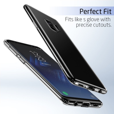 Ốp lưng silicon chống sốc cho Samsung Galaxy S8 hiệu Likgus Crashproof giúp chống chịu mọi va đập  - Hàng chính hãng