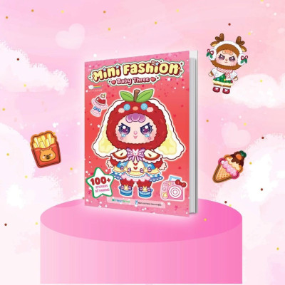 Sách - Mini Fashion - Bóc Dán Hơn 500+ Stickers Váy, Phụ Kiện Xinh Đẹp Cho Bé Gái - Combo 5 Cuốn - Megabook