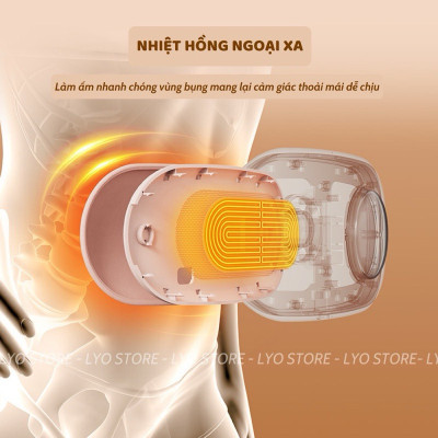 Đai chườm nóng sưởi ấm có chức năng massage - Giảm đau bụng kinh nguyệt