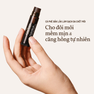 Combo Cà phê Đắk Lắk làm sạch da chết cơ thể Cocoon 200ml + Son tẩy da chết môi cà phê Đắk Lắk Cocoon 5g