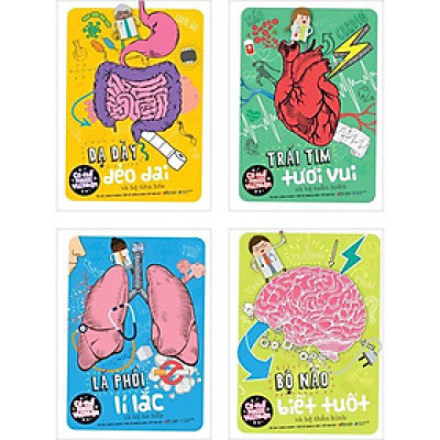 Bộ Cơ Thể Người Vui Nhộn (4 cuốn) - Bản Quyền