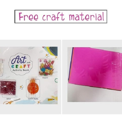 Art and Craft Activity Book 3 for 6-7 Year old kids with free craft material