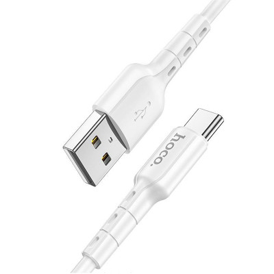 Cáp sạc nhanh 3A Hoco DU01 kết nối Type-C truyền data cho Android dài 1M - Hàng chính hãng