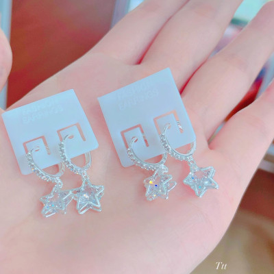Bông tai bạc hình ngôi sao chất liệu bằng bạc MS060s
