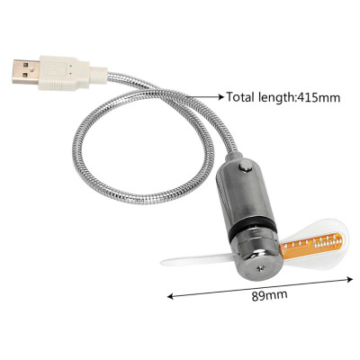 Quạt mini Cầm Tay dc 5v Bằng Kim Loại Hiển Thị Đồng Hồ Đèn led Hiển Thị Thời Gian Thực đồng hồ quạt thông minh.