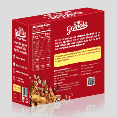 Ngũ Cốc Ohh Granola Dòng Super Power - hộp 250gram
