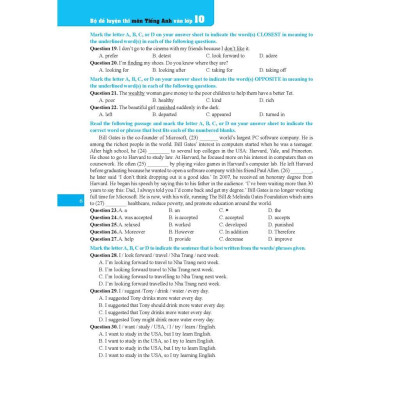 Sách - Bộ Đề Luyện Thi Môn Tiếng Anh Vào Lớp 10 + Đột Phá Tiếng Anh Điểm 9+ - Combo 2 Cuốn - Minh Thắng