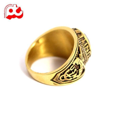 Nhẫn nam titan cao cấp thời trang đẹp thép không gỉ kiểu nhẫn mỹ mạ vàng trangsucpt đá đỏ PTNNA221