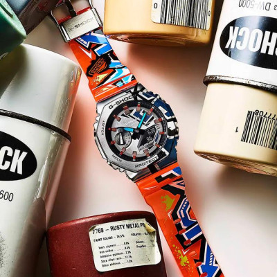 Đồng Hồ Nam Casio G-Shock GM-2100SS-1A Grafiti Chính Hãng - GM-2100SS-1ADR Carbon Core