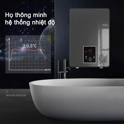 Máy nước nóng trực tiếp có cài đặt nhiệt độ, làm nóng tức thì, hàng thái lan siêu bền(TẶNG ÁT CHỐNG GIẬT)