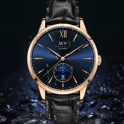 Đồng hồ nam chính hãng IW CARNIVAL IW527G-3 Kính sapphire ,chống xước ,Chống nước 30m ,Bảo hành 24 tháng,Máy cơ (Automatic),dây da cao cấp