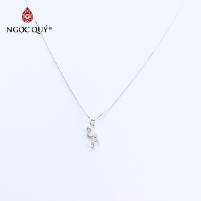 Dây chuyền bạc mặt hồng hạc - Ngọc Quý Gemstones
