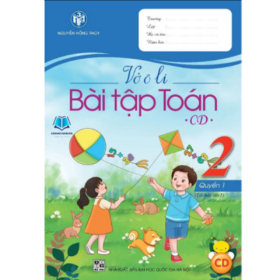 Vở ô li Bài tập Toán lớp 2 - Cánh Diều (có QR hướng dẫn đáp án)
