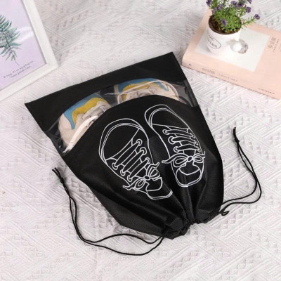 Giỏ  đựng giày  - Túi Đựng Giày Dép , Quần Áo Du Lịch Họa Tiết,Tiện Lợi, Gọn Nhẹ Có Dây Rút Chống Bẩn