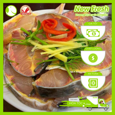 [GIAO NHANH HCM] Cá Tầm Cắt Khoanh - Túi 1Kg