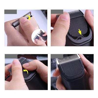Tông đơ cắt tỉa lông thú cưng Hanpet có cổng sạc USB tiện dụng (màu ngẫu nhiên)