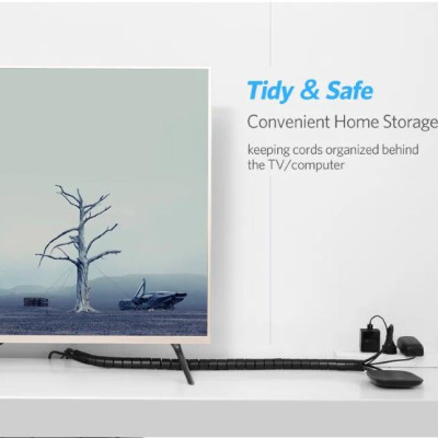 Ugreen UG30818LP121TK 1.5M màu Đen Dây ống xoắn PE bảo vệ cáp cao cấp - HÀNG CHÍNH HÃNG