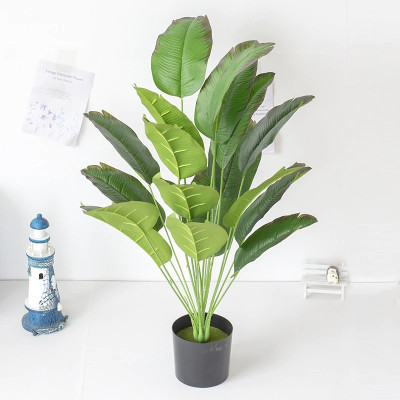 Cây chuối giả cảnh - cao 90cm - Cây giả, hoa lụa Decor trang trí nhà cửa