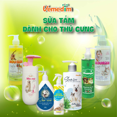 Vemedim Docalyte bột pha nước uống bổ sung cấp tốc các ion điện giải, glucose và glycine, bù nước cho chó mèo, gói 6.8g