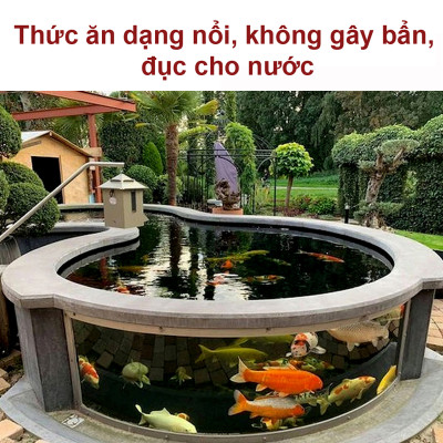 5 Gói Thức Ăn Cá Cảnh, cám Cá Koi hạt nhỡ 3mm (Cho cá size 8cm trở lên) - Nhanh lên size, lên màu, tăng cường sức đề kháng 500Gr