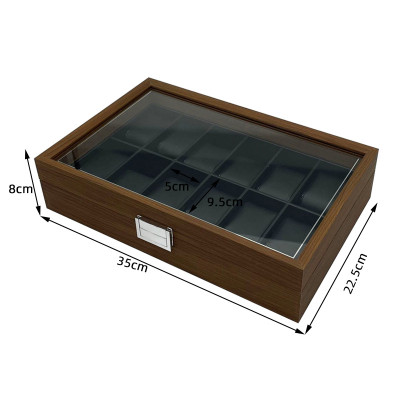Hộp Đồng Hồ 12 Chiếc SAIKE SAIKE S129 Gỗ Óc Chó