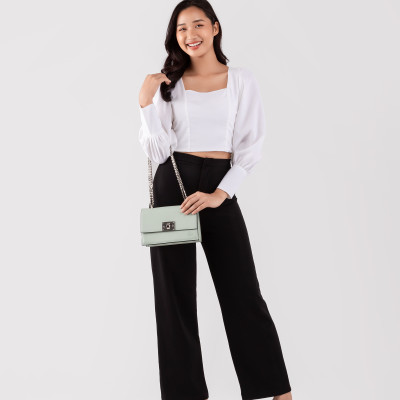Túi Lata ( Thời trang nữ đi chơi size 21- Túi đeo chéo da HN104 )