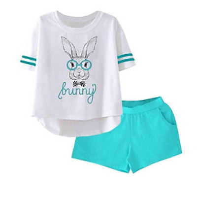 Đồ bộ short nữ mùa hè chất thun coton xịn cao cấp Size M (T ừ 40kg -50 kg) 02