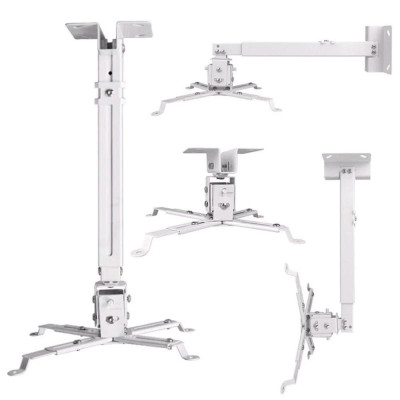 Giá treo máy chiếu đa năng 60 cm, 120 cm, 180 cm cao cấp (Ống lớn/ Tube lớn 25x40mm) - gắn trần hoặc gắn tường- Hàng nhập khẩu