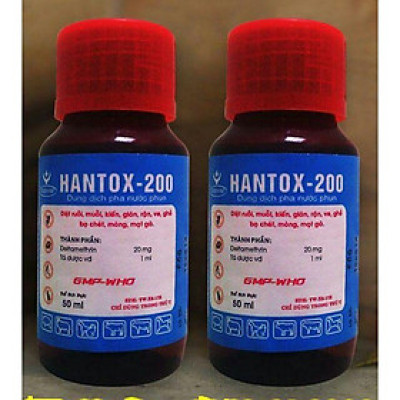 Thuốc diệt côn trùng,ruồi nhặng,bọ chét,bọ nhảy,ve rận chó mèo Hantox 200 (50ml)