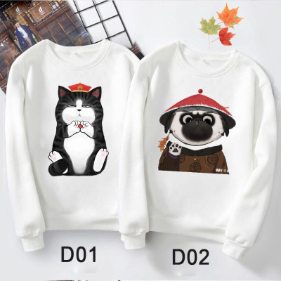 Áo nỉ sweater nam nữ cute - Áo cặp thu đông quàng thượng
