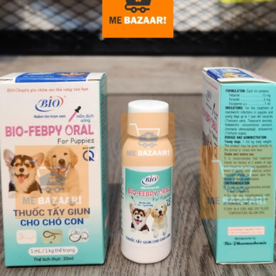 Siro Xổ Giun cho Chó Con BIO FEBPY ORAL - Chai 20ml
