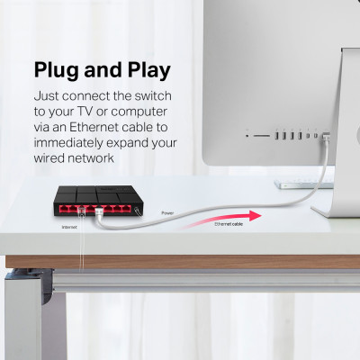 Bộ Chia Mạng Mercusys MS108G 8 Cổng 10/100/1000 Mbps - Hàng Chính Hãng