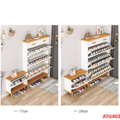 Tủ Giày Hiện Đại Nhiều Ngăn Để Giày, Tiết Kiệm Diện Tích ATG402 - Nội thất lắp ráp Viendong Adv
