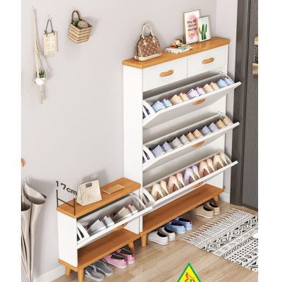 Tủ Giày Hiện Đại Nhiều Ngăn Để Giày, Tiết Kiệm Diện Tích ATG402 - Nội thất lắp ráp Viendong Adv