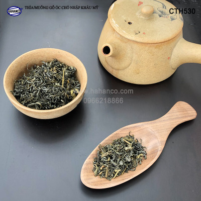 Muỗng xúc trà gỗ óc Chó siêu sạch - Trong văn hóa trà đạo Nhật Bản - decor trang trí, cafe, xúc gia vị - CTH530 - An toàn cho sức khỏe
