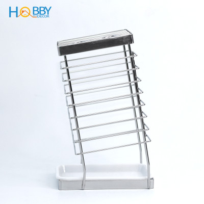 Kệ để dao kéo nhà bếp inox 304 có khay hứng nước Hobby Home Decor DD25