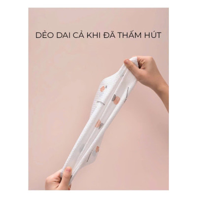 Khăn giấy cuộn đa năng lau bếp bát đĩa đồ gia dụng kích thước 20x25cm thấm hút tốt, dai khó rách, có thể tái sử dụng