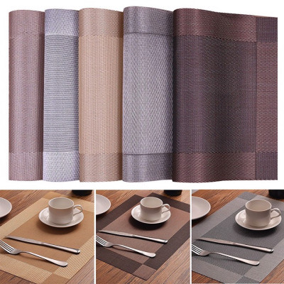 Combo 6 Miếng lót bàn chống trượt, cách nhiệt để bát đĩa Nhà của Mẹ kích thước 45x30cm  - màu giao ngẫu nhiên