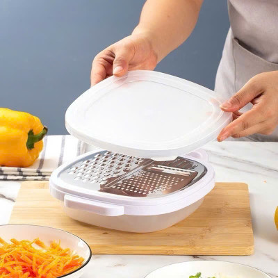 Bộ Dụng Cụ Nạo Rau Củ Đa Năng Có Hộp Đựng Tiện Lợi - Bàn Nạo, Dụng Cụ Bào Đa Năng - HÀNG CHÍNH HÃNG MINIIN